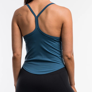 Nuevo diseño de talla grande de algodón/fibra de bambú, logotipo personalizado, camiseta sin mangas para mujer, ropa de verano, camiseta sin mangas de secado rápido para mujer, OEM ODM - Product Image 5