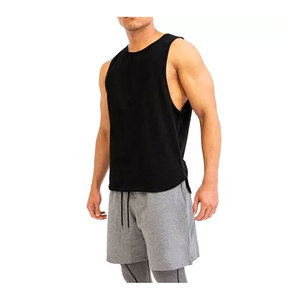 Camiseta sin mangas básica sin mangas para hombre con logotipo personalizado, Camiseta deportiva para gimnasio, ropa activa, ropa deportiva personalizada para Fitness - Product Image 1