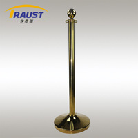 Traust classique tapis rouge corde dorée poteau poste barrière Stanchion VIP église théâtre barrière de contrôle des foules