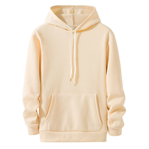 Sweat à capuche d'entraînement en coton et polyester épais, couleur unie de qualité supérieure, pull à capuche personnalisé pour hommes, service OEM - Product Image 1