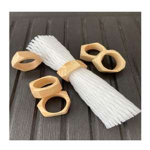 Servilleteros de madera negra para cocina, comedor, cocina, fiesta, bodas, dormitorio, baño, mesa al aire libre, área de diseño - Product Image 6