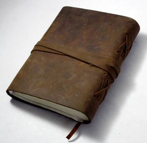 Fournitures de bureau, supports vierges pour sublimation, journal en cuir A5 fait main personnalisé, style relié rigide vintage personnalisable - Product Image 6