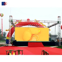 Panneau d'affichage mobile LED extérieur P10 P8 P6 P5 P4 P3, mur vidéo, taille personnalisée, luminosité 6000 CD, 16:9, CE ROHS FCC