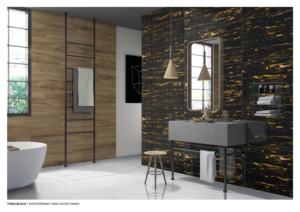 Azulejos de Porcelana TONA Negros de Alto Brillo - Product Image 2