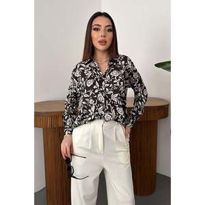 <b>Black</b> Patterned <b>Shirt</b> - <b>Black</b> - Product Image 1