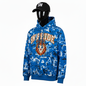 Sweat à capuche en molleton décontracté personnalisé avec logo imprimé par sublimation et broderie, chaud pour l'hiver, respirant, séchage rapide, streetwear pour hommes - Product Image 4