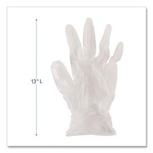 Guantes de Vinilo de Uso General sin Polvo Boardwalk de 2.6 mil, 9.5 Pulgadas de Largo, Talla Pequeña, Transparentes - 100 Guantes/Caja, 10 Guantes de Seguridad Desechables - Product Image 4