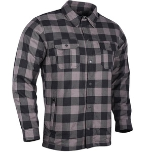 Camisa de Franela Protectora para Motocicleta, Transpirable y Resistente al Viento, con Almohadillas CE Extraíbles, Equipo de Protección para Motociclistas, Venta al Por Mayor - Product Image 1