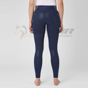 Jodhpurs d'équitation élégants pour femmes construits avec un tissu moderne de contrôle de l'humidité à silhouette mince genoux renforcés et performance de préhension - Product Image 4