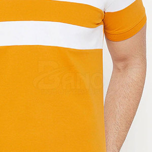 Venta caliente de los hombres cómodos para camisetas de polo Ropa de calle transpirable hecha en fábrica con mangas cortas y estampado de patrón sólido - Product Image 4