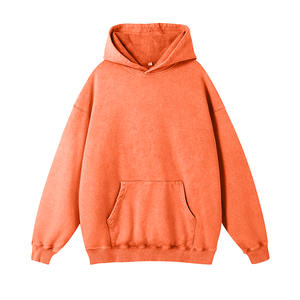 Sweat à capuche surdimensionné en éponge française de meilleure qualité 420 GSM 100% coton OEM accepte Logo personnalisé lavé à l'acide Style Vintage polaire d'hiver - Product Image 5