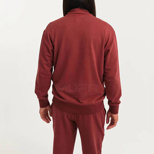 Premium Custom Men Women's Long Sleeve Quarter <b>Zip</b> Sweatshirt Comfortable 100% Cotton Fleece Stylish Casual Hooded Winter Jacket - Product Image 3