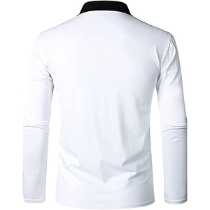 Haut pour homme Streetwear décontracté T-shirt à manches longues en coton, confortable, léger et respirant, séchage rapide, avec logo personnalisé - Product Image 2