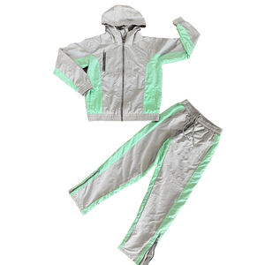 Ensemble de survêtement d'hiver de haute qualité avec logo personnalisé, taille plus, veste zippée respirante, ensemble coupe-vent deux pièces, survêtement pour hommes - Product Image 4