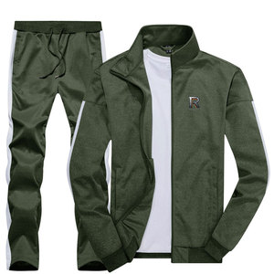 ชุดวอร์มผ้าฝ้ายกันลม ระบายอากาศได้ดี ดีไซน์ล่าสุด รับสกรีนโลโก้ ไซส์ใหญ่พิเศษสำหรับผู้ชาย - Product Image 2