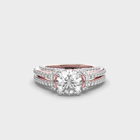 Bague de luxe pour homme avec diamant de laboratoire personnalisable, idéale pour demande en mariage ou anniversaire, clarté VS2, taille brillant, certifiée IGI, tendance