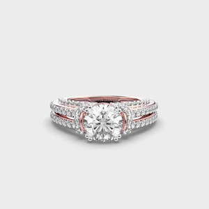 Luxury <b>Men</b> Lab Grown Diamond <b>Ring</b> Customizable Proposal Anniversary Rhodium Finish IGI Certified Trendy Gold/Silver/Rose Gold - Product Image 3