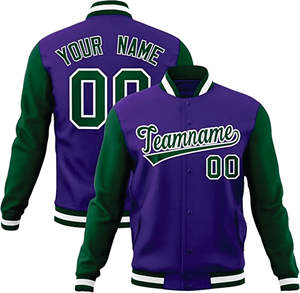 Chaqueta universitaria de invierno personalizada para hombre, chaqueta con letras de béisbol larga con bordado de chenilla y manga de cuero, cuerpo de lana, estilo callejero - Product Image 5