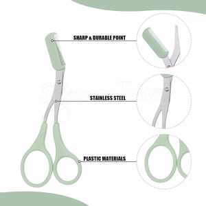 Ciseaux à cils avec fixation de peigne pour une coupe uniforme et un style de cils parfait - Product Image 3