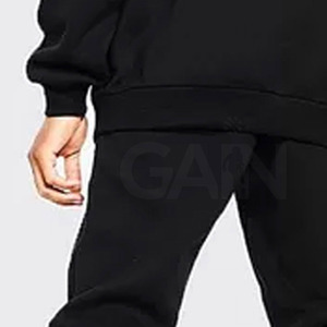 Ensemble de survêtements 2 pièces pour hommes, OEM, hiver, à capuche, décontracté, uni, avec strass sur toute la surface, design imprimé numérique personnalisé, respirant - Product Image 6