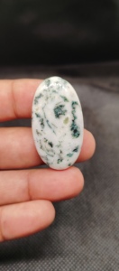 Cabujón de Ágata de Árbol Natural de Alta Calidad, Gema Verde Suelta para la Fabricación de Joyas - Product Image 4