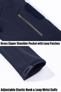 Veste Softshell pour hommes conçue sur mesure pour le travail d'hiver High Street Style col montant coupe-vent imperméable motif décoration - Product Image 5