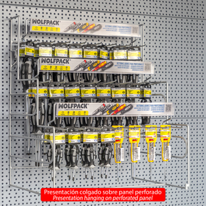 Espositore da appendere/da tavolo per cacciaviti con impugnatura in TPR S2, 110 pezzi, completo - Product Image 3