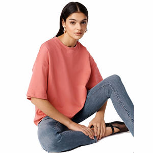 เสื้อยืดแฟชั่นสำหรับผู้หญิงใหม่เสื้อคอกลมพิมพ์ลายแขนสั้นทรงปกติเซ็กซี่เรียบง่าย100% ฤดูร้อนสีพื้นปรับแต่งได้ - Product Image 3