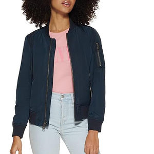 Fourniture directe d'usine Bomber longue sur mesure pour femmes Tissu respirant Techniques imprimées Bomber pour femmes - Product Image 6