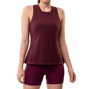 Nouvelle mode, impression personnalisée, vente en gros, débardeurs grande taille pour femmes, débardeur décontracté à col rond en coton/fibre de bambou pour femmes - Product Image 1