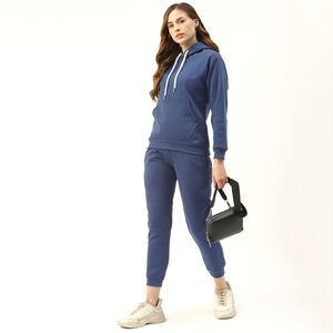 Impresión de logotipo personalizado bolsillos delanteros con capucha 2023 ropa de mujer personalizada gimnasio Fitness mujer chándal - Product Image 4