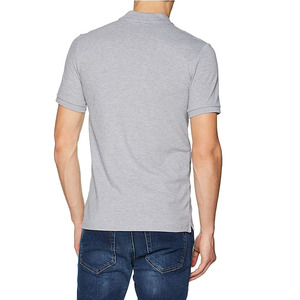 Polo de manga corta multicolor personalizado poliéster cuello alto de talla grande al por mayor de fábrica para hombre - Product Image 2