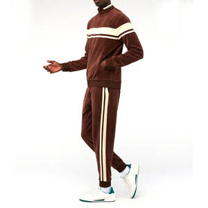 2024 <b>Men's</b> Winter Collection <b>Velour</b> <b>Tracksuit</b> with Stand Collar Breathable and Eco-Friendly Available at an Price - Product Image 4