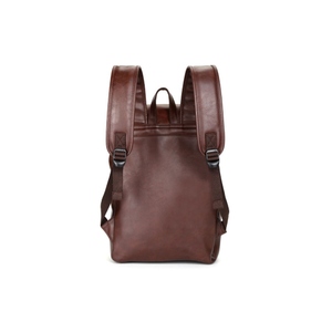 Vintage Style Faux Leather <b>College</b> Use Shoulder <b>Bag</b> with Zipper Closure Functional Compartments Unisex Design - Product Image 2