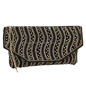 Meilleure qualité élégant fait à la main femmes pochette mode broderie tissu bohème/Vintage dame Style pour les fêtes de mariage filles - Product Image 1