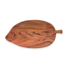 Qualité supérieure Nouveau design Plateau de service en bois massif d'acacia Assiette à dîner en forme de feuille pour dessert, collations, thé, fruits - Product Image 5