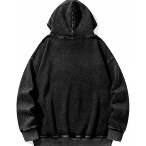 Sweat à capuche surdimensionné entièrement personnalisé, délavé à l'acide, pour un usage décontracté ou sportif, 100% coton, haute densité, sweat à capuche streetwear unisexe - Product Image 2