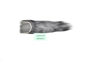 Vente en gros prix d'usine 100% cheveux bruts fermeture naturelle 5*5 faisceaux droits sans perte de cheveux extensions de cheveux humains du temple indien - Product Image 3