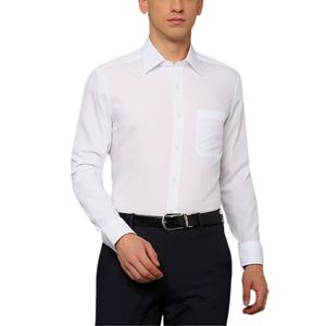 Camisa de negocios con botones de manga larga de estilo informal de invierno para hombre, cómoda, transpirable, antiarrugas - Product Image 1