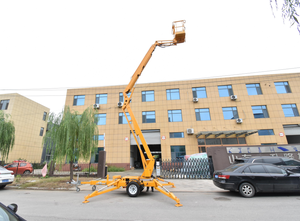 Nacelle élévatrice tractable plate-forme élévatrice aérienne manlift remorquable araignée nacelle élévatrice avec hauteur 12-24m - Product Image 2