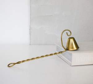 <b>Polished</b> Brass Candle Snuffer Featuring Shiny Surface Enhancing Visual Appeal And Function - Product Image 3