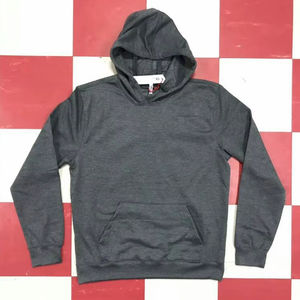 Sweatshirts à capuche en molleton mélangé doux avec poche kangourou pour hommes et femmes - Product Image 1