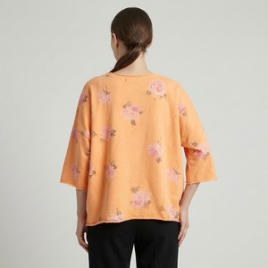 Suéter Casual Holgado y Cómodo con Mangas Medias y Estampado Floral, Mezcla de Poliéster/Algodón para Primavera - Product Image 2