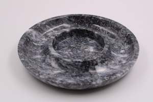 Chip de resina gris y cuenco de inmersión Plato de servicio de inmersión elegante Tazón de chip de resina elegante Servidor de inmersión de alta calidad para fiestas - Product Image 2