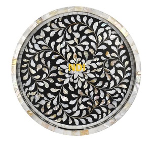 Plateau de service pour petit déjeuner et café design fait main Vaisselle Traiteur Plateau de service en bois - Product Image 1