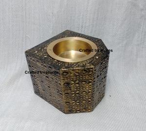 Portavelas de Té con Diseño Marroquí de Latón Calado, con Copa Interior Dorada, Decoración Étnica para el Hogar, Novedad 2026 - Product Image 4