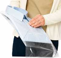 Sacs en plastique OPP transparents personnalisés avec fermeture autocollante, imprimés sur mesure pour l'emballage des vêtements