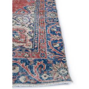 Alfombras Vintage de Lana 9x12 en Rojo y Naranja, con Patrón de Medallón Anudado a Mano, para Hogar y Sala de Estar, Alfombra Rectangular para Pasillo - Product Image 4