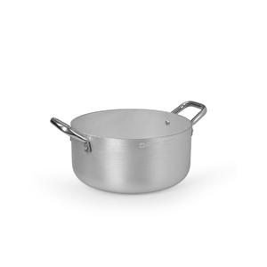 Pura Induction Stainless Steel 24 Diameter Casserole Dish with Two Handles <b>Cooking</b> <b>Pot</b> for Kitchen Restaurant Made in Italy - Product Image 1