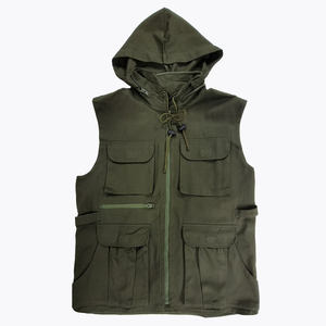 Chaleco de caza sin mangas informal con capucha y cintura ajustable unisex, relleno de algodón duradero de alta calidad estándar para caza de invierno - Product Image 3